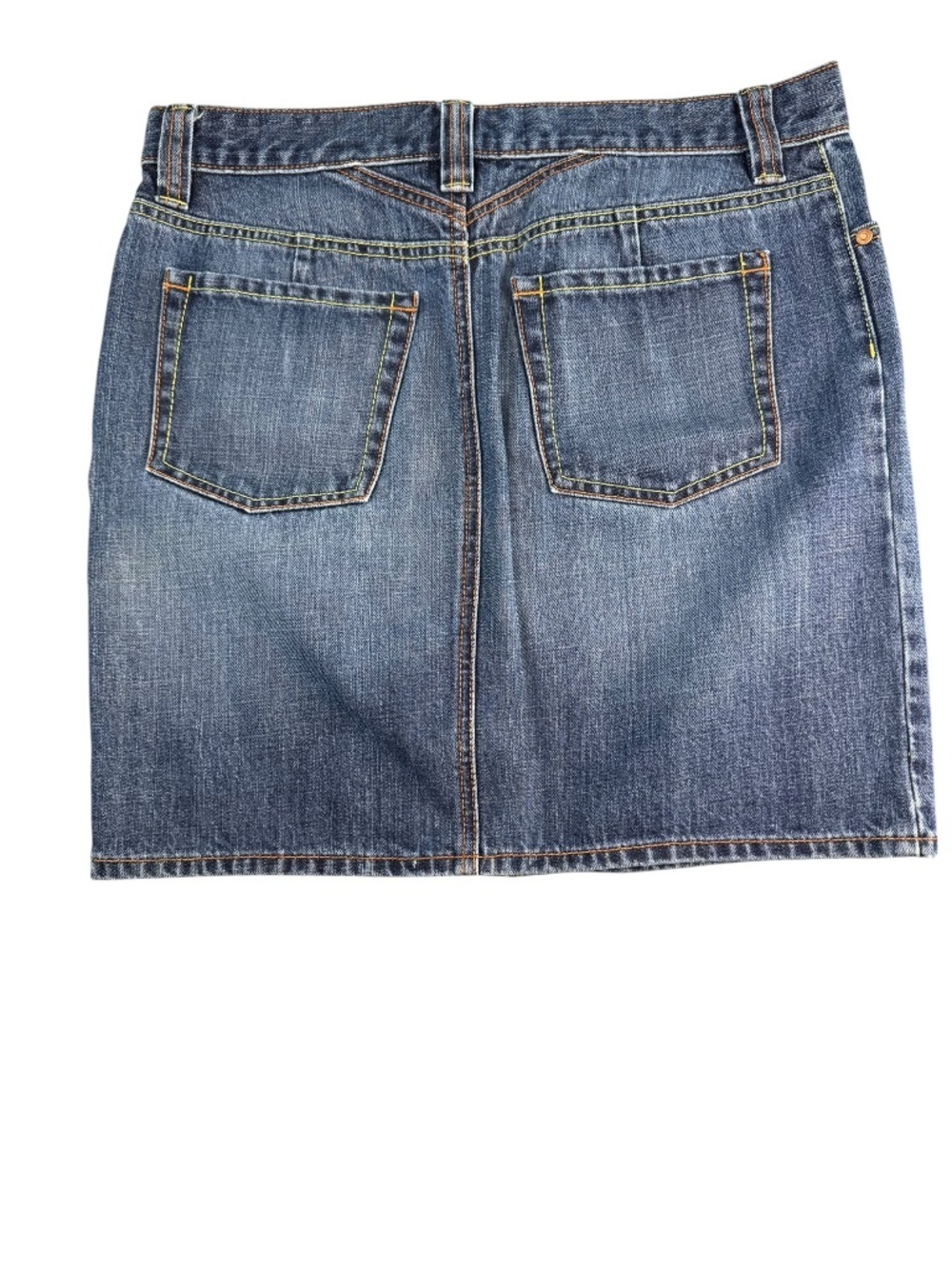 Vintage Old Navy Low Waist Denim Mini Skirt Size 8 - Picture 5 of 7